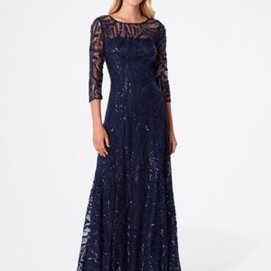 Tahari ASL Formal gown - navy blue size 6